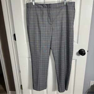 Tommy Hilfiger size 16 plaid pants, fall, autumn, elastic waist back, office